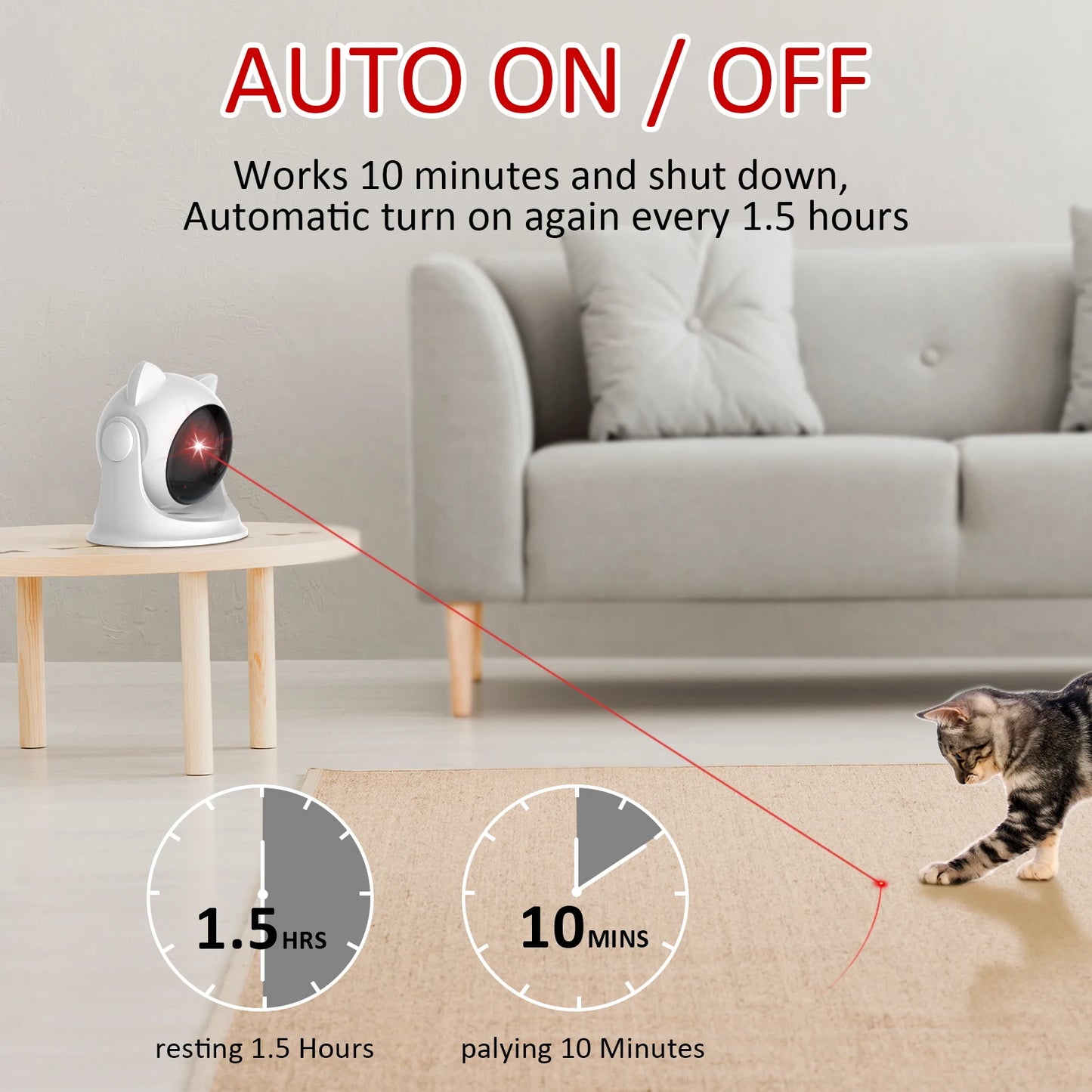 The Toy Pets™ Smart Laser Pet Toy