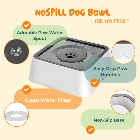 The Toy Pets™ NoSpill Dog Bowl