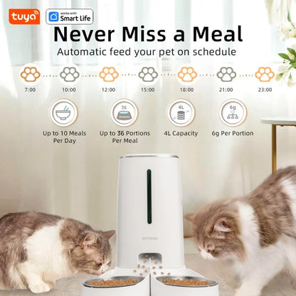 The Toy Pets™ Smart WiFi Feeder for Two Cats